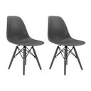 Ver imagem 1 de Conjunto Com 2 Cadeiras Eames Konkret Empório Tiffany Base Em Polipropileno