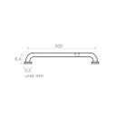 Ver imagem 3 de Barra De Apoio Metal Idoso Deficiente 50cm Banheiro Civitt