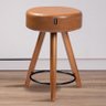 Kit 2 Banqueta Baixa Paris Banquinho com 50cm - Salaone:amarula - 2