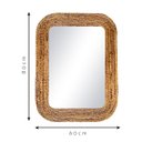 Ver imagem 4 de Espelho Decorativo Corda Bananeira 60x80cm Retangular