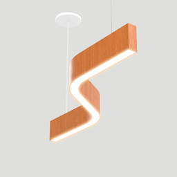 Lustre Madeira Grande Comprido Linear Z Slin 92cm - Snk 03 - Jequetiba - 3000k - 4