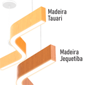 Ver imagem 6 de Lustre Madeira Grande Comprido Linear Z Slin 92cm - Snk 03 - Jequetiba - 3000k