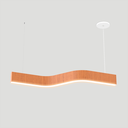 Ver imagem 2 de Lustre Madeira Grande Comprido Linear Z Slin 92cm - Snk 03 - Jequetiba - 3000k