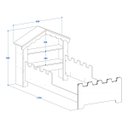 Ver imagem 4 de Cama Infantil de Princesa Magia com Colchão Branco/ Rosa