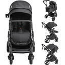 Ver imagem 2 de Carrinho de Bebe Kiddo Vox Ii Bebe Conforto Colinho Preto