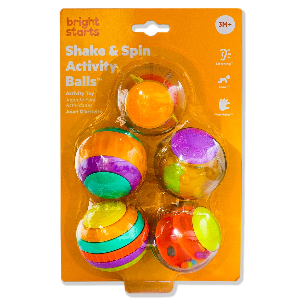 Chocalho Bolinhas Shake & Spin Activity Balls - Bright Starts - 3