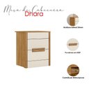 Ver imagem 3 de Mesa de Cabeceira Dhara Freijó Off White - Moval