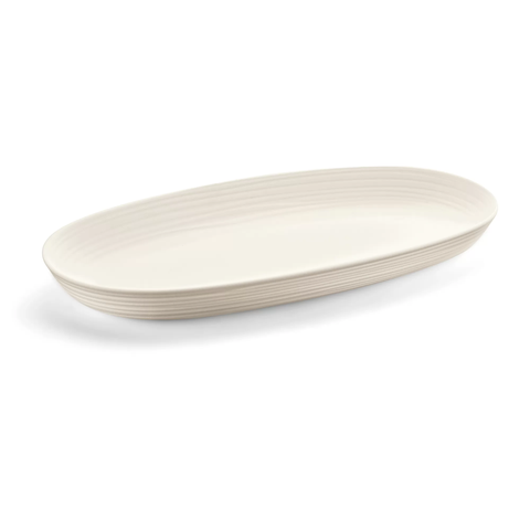 Bandeja para Servir 41 X 22,9 X H4,2 Cm em Plastico Reciclado - Branco Tierra Guzzini