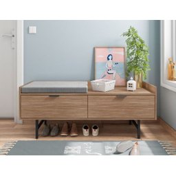 Banco Sapateira Raz 130 Cm X 45 Cm Tauari - 6