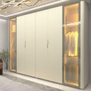 Ver imagem 1 de Innova 2p Roupeiro C/2 Portas Reflecta C/pes com Led Cor:off White
