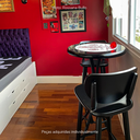 Ver imagem 5 de Mesa Madeira Azulejo 60cm - Bistrô Fixa 98cm - Preta - More Wine