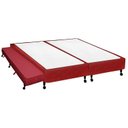Ver imagem 1 de Cama Box Base c/Auxiliar Queen Poli Tecido Wine (158x198x27) - Castor