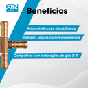 Ver imagem 4 de Emenda Tipo T Gás Multiuso 181318 Blukit 3/8