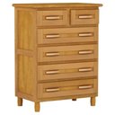 Ver imagem 3 de Guarda-roupa 6 Portas Espelho Cama Cômoda Madeira Mel