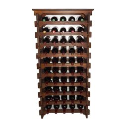 Adega Vinho Madeira 70 Garrafas Cor Imbuia C05 Cevey Adegas e Artesanatos - 3