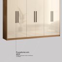 Ver imagem 7 de Guarda Roupa Venice Casal Quarto com 6 Portas e 4 Gavetas Amendola/off White