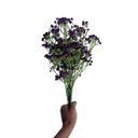 Ver imagem 4 de Kit 6 Flores Artificiais Roxo para Decoração Festa e Centro de Mesa