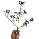 Ver imagem 5 de Kit 6 Flores Artificiais Roxo para Decoração Festa e Centro de Mesa