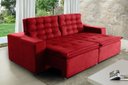 Ver imagem 1 de Sofá Londres 250cm Retrátil Reclinável Vermelho – WS