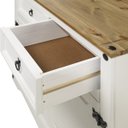Ver imagem 5 de Balcão Buffet de Madeira Maciça com 2 Portas e 2 Gavetas Branco Lavado