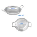 Ver imagem 2 de Kit 5 Pergaminho Frigideira Aluminio para Porções 22cm 1200 ml ABC