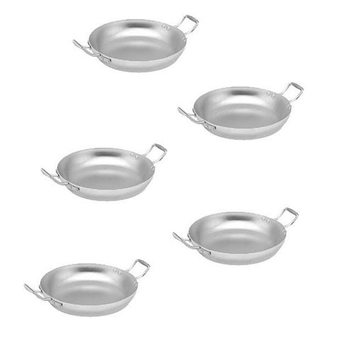 Kit 5 Pergaminho Frigideira Aluminio para Porções 22cm 1200 ml ABC