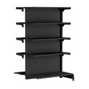 Ver imagem 1 de Gondola Centro 170 Fit Continuação Preto 10 Bandeja Sp Etiqueta