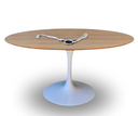 Ver imagem 1 de Mesa de Jantar Tulipa Saarinen Redonda 244x137cm Tampo Cor Jade Modelar Art Moveis Tulipa Saarinen o