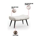 Ver imagem 3 de Puff Decorativo Para Sala de Estar Pés Palito Lord Facto Prata - Ibiza
