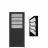 Porta Basculante Aluminio Preto 2.10 X 0.80 Lado Esquerdo- Hale - 2