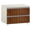 Ver imagem 1 de Mesa De Cabeceira Prime Plus 60 Cm Legno Crema C/ Dourado