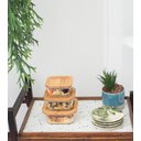 Ver imagem 5 de Pote 320ml de Vidro com Tampa de Bambu Quadrado Raso - Oikos