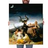 Quadro Decorativo Francisco de Goya El Aquelarre:Grande 77x64cm/Chassi com Borda Infinita - 1