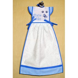 Bate Mão Bordado - Borboletas Azul - 1
