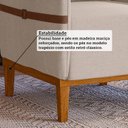 Ver imagem 7 de Poltrona Decorativa Estofada com Pés em Madeira Maciça Estelí Yescasa