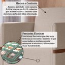 Ver imagem 6 de Poltrona Decorativa Estofada com Pés em Madeira Maciça Estelí Yescasa