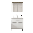 Ver imagem 2 de ​conjunto Banheiro Paris 80cm Armário Completo Gabinete Cuba Espelheira