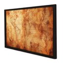 Ver imagem 1 de Quadro Decorativo Mapa Marítimo em Moldura Caixa Tacolado Moldura Trad 1cm Preta com Vidro 30 X 40cm