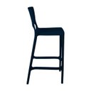 Ver imagem 2 de Banqueta Alta para Cozinha Azul Marinho Empilhável Vênus em Polipropileno Acrilys
