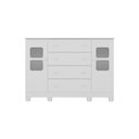 Ver imagem 7 de Cômoda Infantil 125cm 2 Portas com Vidro e 4 Gavetas Sol Multimóveis Mp4423 Branco