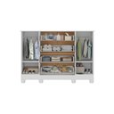 Ver imagem 5 de Cômoda Infantil 125cm 2 Portas com Vidro e 4 Gavetas Sol Multimóveis Mp4423 Branco