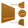 Painel Ripado Para Sala TV Até 85 Polegadas Com LED Naturale Notável Shop JM - 3