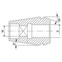 Ver imagem 5 de Pinça Porta Macho Erg-25 D-9,00/w-7,00 Din Iso 15488-a