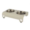 Ver imagem 2 de Comedouro Elevado Duplo Cão Porte Mini Branco