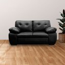 Ver imagem 2 de Sofá de Couro 2 Lugares Texas 158cm M06 Cor Preto 450 - ADJ DECOR SOFÁ 2 LUGARES 3 LUGARES COURO