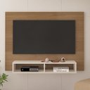 Ver imagem 3 de Painel Suspenso para Tv 50 Pol 120 Cm Cinamomo Off White Arly Cinamomo Off White