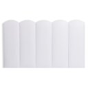 Ver imagem 4 de Cabeceira Solteiro Kit 5 Placas Modelo Nuvem - Courino Branco