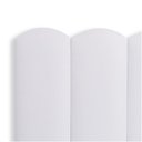 Ver imagem 3 de Cabeceira Solteiro Kit 5 Placas Modelo Nuvem - Courino Branco