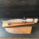 Ver imagem 3 de Faca Bowie Forjada 9' Integral Aço Inox 420C Cabo Osso Artesanal Churrasco