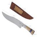 Ver imagem 5 de Faca Bowie Forjada 9' Integral Aço Inox 420C Cabo Osso Artesanal Churrasco